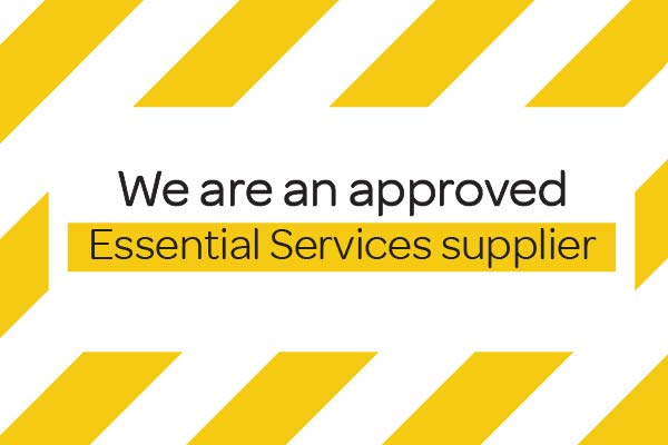 COVID-19 We Are An Approved Essential Services Supplier
